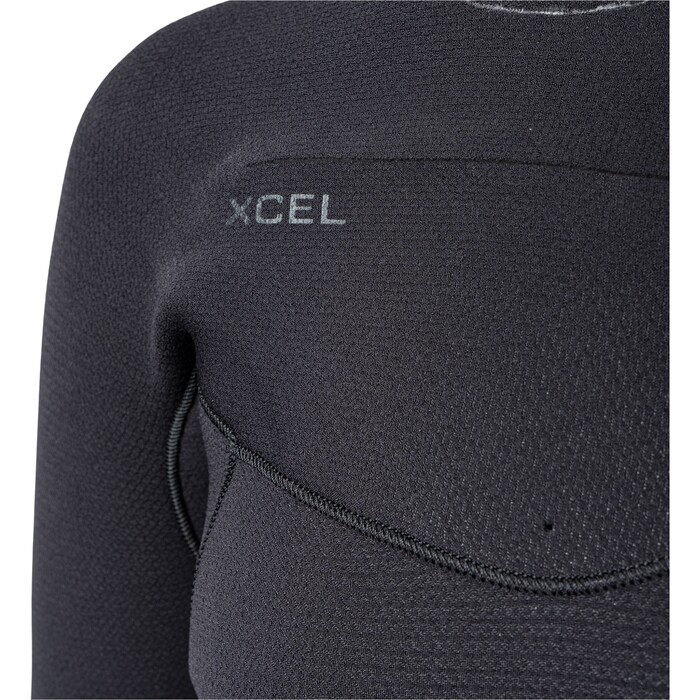 2024 Xcel Mujer Comp+ 5/4mm Con Capucha Chest Zip Neopreno WN54CPH4 - Black